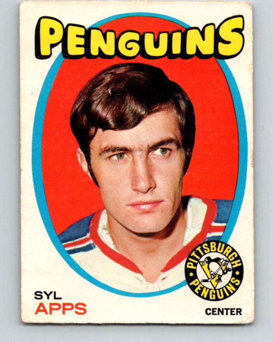 1971-72 O-Pee-Chee #77 Syl Apps Jr.  RC Rookie Pittsburgh Penguins  V9187