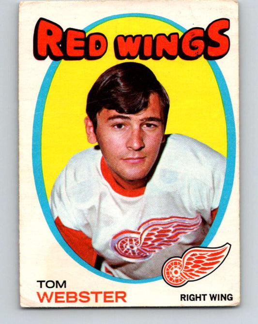 1971-72 O-Pee-Chee #78 Tom Webster  Detroit Red Wings  V9189