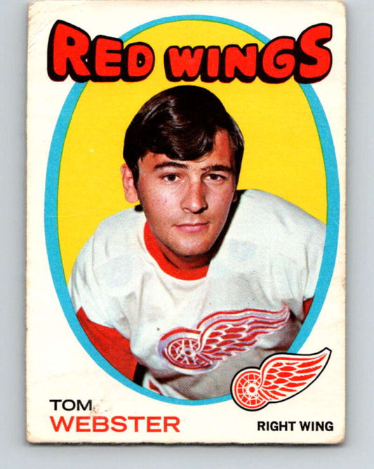 1971-72 O-Pee-Chee #78 Tom Webster  Detroit Red Wings  V9190