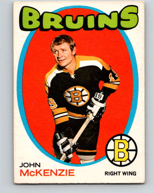 1971-72 O-Pee-Chee #82 John McKenzie  Boston Bruins  V9196