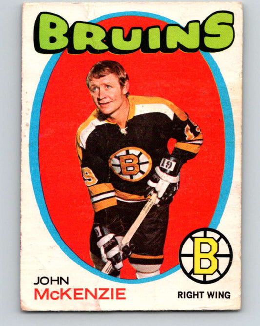 1971-72 O-Pee-Chee #82 John McKenzie  Boston Bruins  V9197