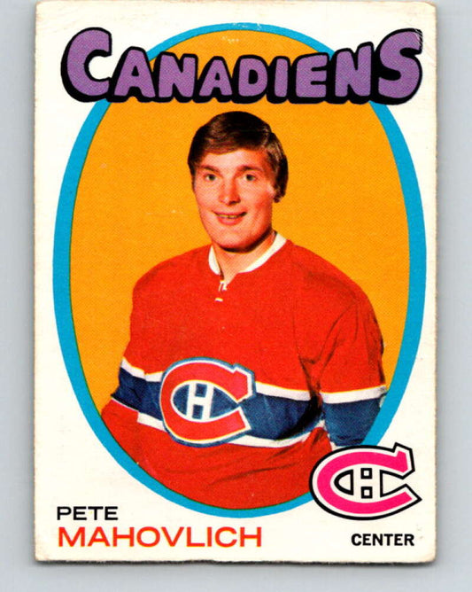 1971-72 O-Pee-Chee #84 Pete Mahovlich  Montreal Canadiens  V9205