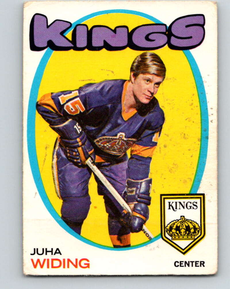 1971-72 O-Pee-Chee #86 Juha Widing  RC Rookie Los Angeles Kings  V9210