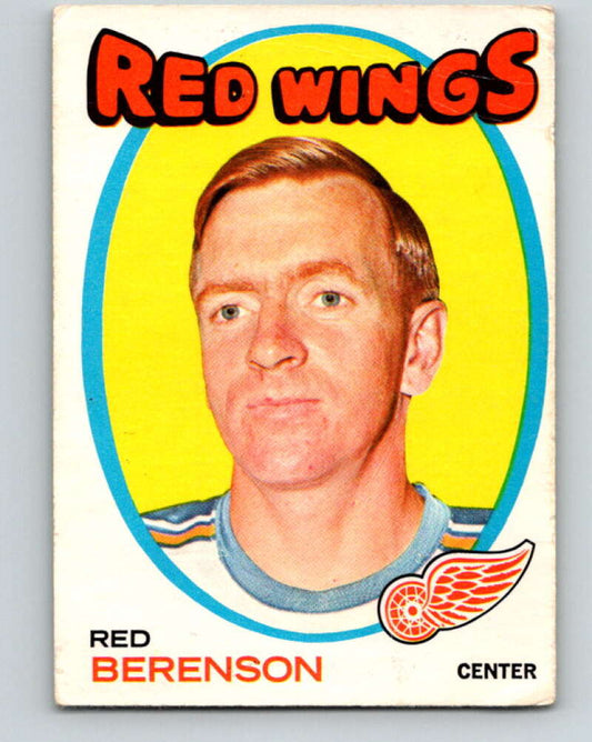 1971-72 O-Pee-Chee #91 Red Berenson  Detroit Red Wings  V9219