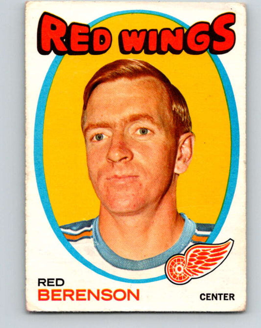 1971-72 O-Pee-Chee #91 Red Berenson  Detroit Red Wings  V9220