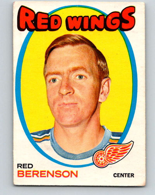 1971-72 O-Pee-Chee #91 Red Berenson  Detroit Red Wings  V9221