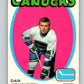 1971-72 O-Pee-Chee #95 Dan Johnson  RC Rookie Vancouver Canucks  V9232