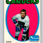 1971-72 O-Pee-Chee #95 Dan Johnson  RC Rookie Vancouver Canucks  V9234