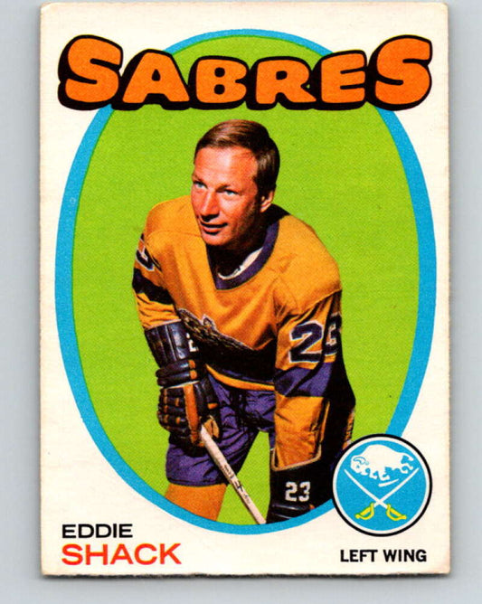 1971-72 O-Pee-Chee #96 Eddie Shack  Buffalo Sabres  V9237