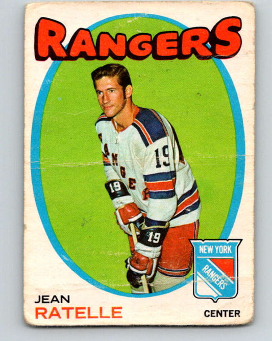 1971-72 O-Pee-Chee #97 Jean Ratelle  New York Rangers  V9238