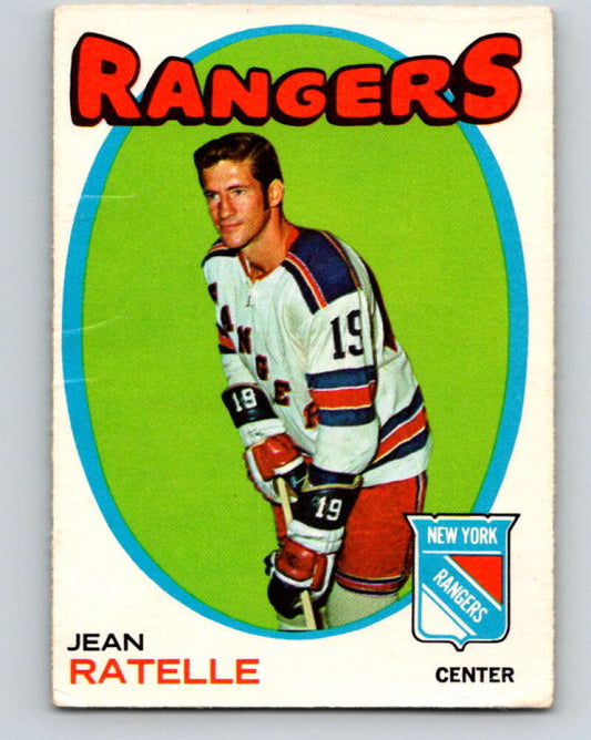 1971-72 O-Pee-Chee #97 Jean Ratelle  New York Rangers  V9240