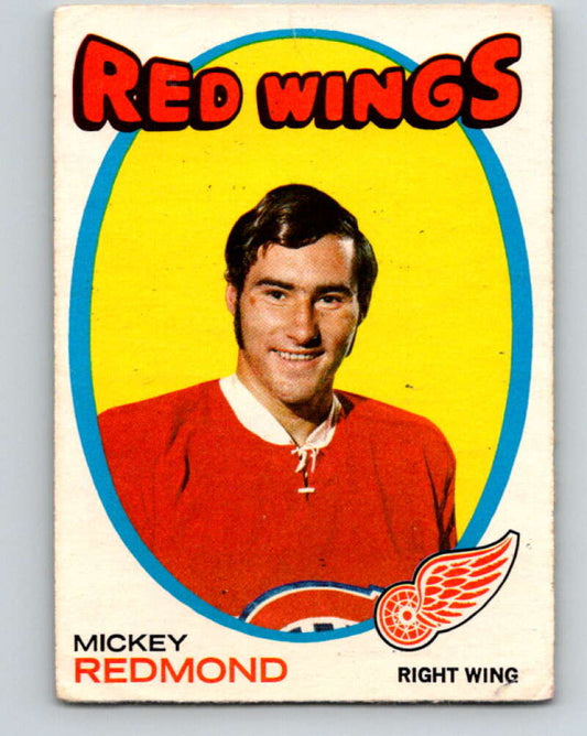 1971-72 O-Pee-Chee #102 Mickey Redmond  Detroit Red Wings  V9246