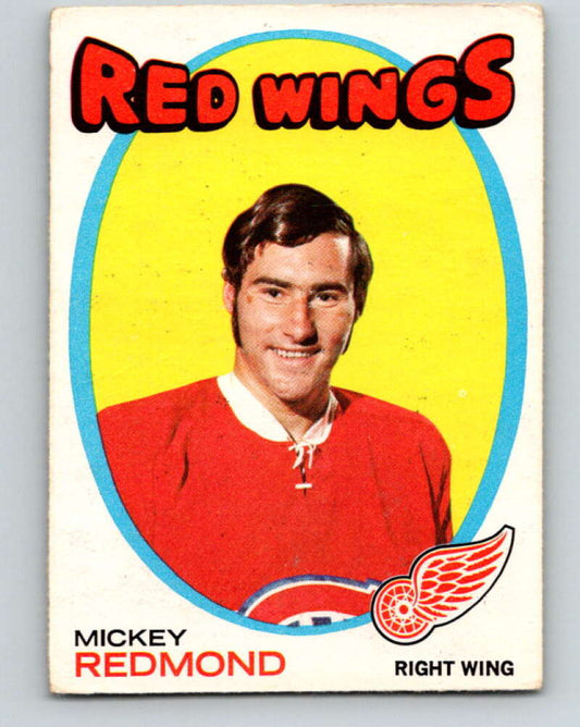 1971-72 O-Pee-Chee #102 Mickey Redmond  Detroit Red Wings  V9247