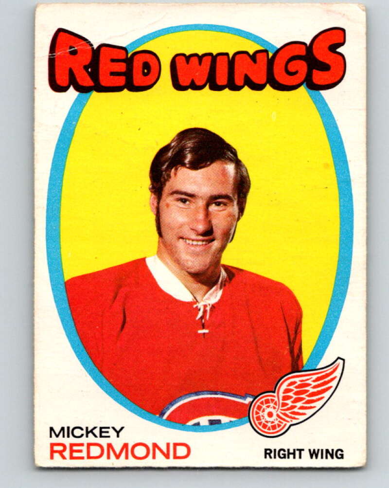 1971-72 O-Pee-Chee #102 Mickey Redmond  Detroit Red Wings  V9248