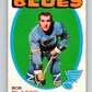 1971-72 O-Pee-Chee #103 Bob Plager UER  St. Louis Blues  V9250