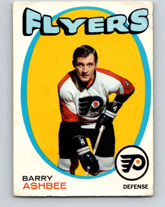1971-72 O-Pee-Chee #104 Barry Ashbee  RC Rookie Philadelphia Flyers  V9253