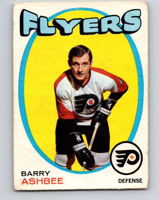 1971-72 O-Pee-Chee #104 Barry Ashbee  RC Rookie Philadelphia Flyers  V9255