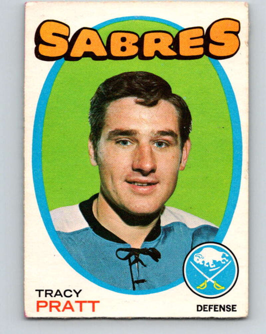 1971-72 O-Pee-Chee #107 Tracy Pratt  Buffalo Sabres  V9261