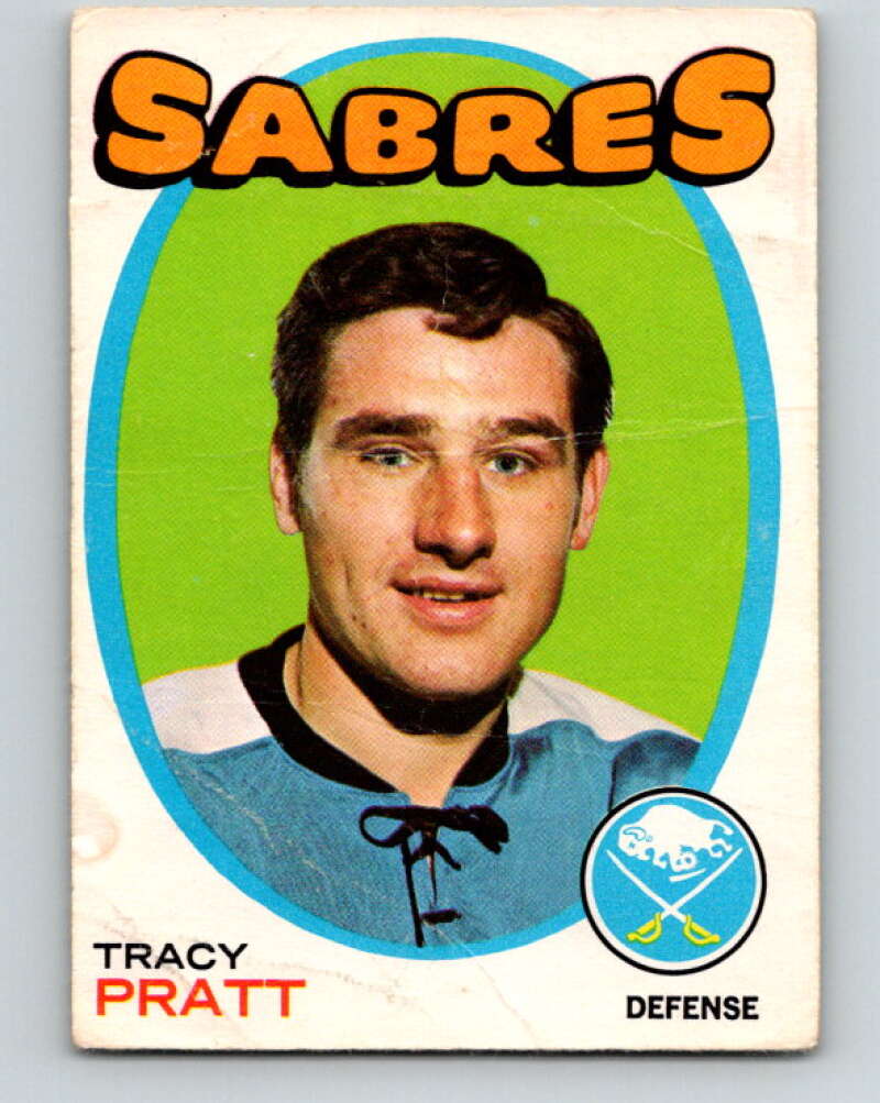 1971-72 O-Pee-Chee #107 Tracy Pratt  Buffalo Sabres  V9264