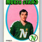 1971-72 O-Pee-Chee #128 Fred Barrett  RC Rookie Minnesota North Stars  V9308
