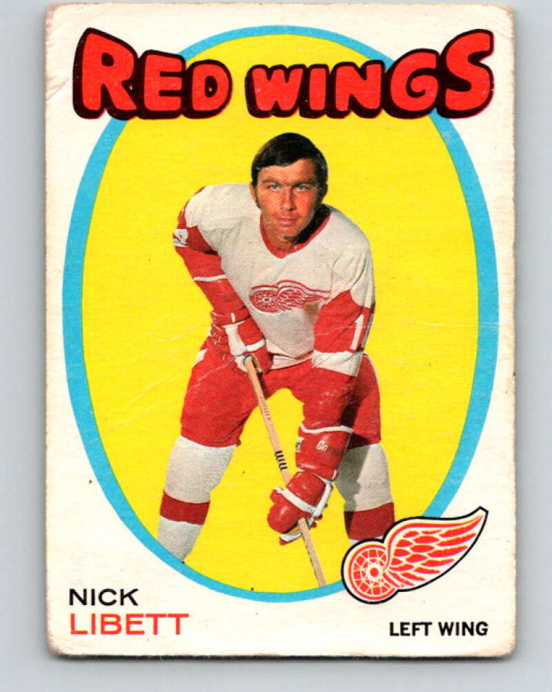 1971-72 O-Pee-Chee #140 Nick Libett  Detroit Red Wings  V9347