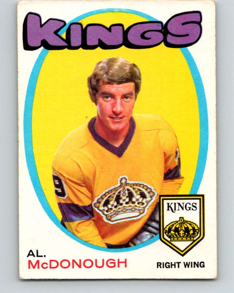 1971-72 O-Pee-Chee #150 Al McDonough  RC Rookie Los Angeles Kings  V9387