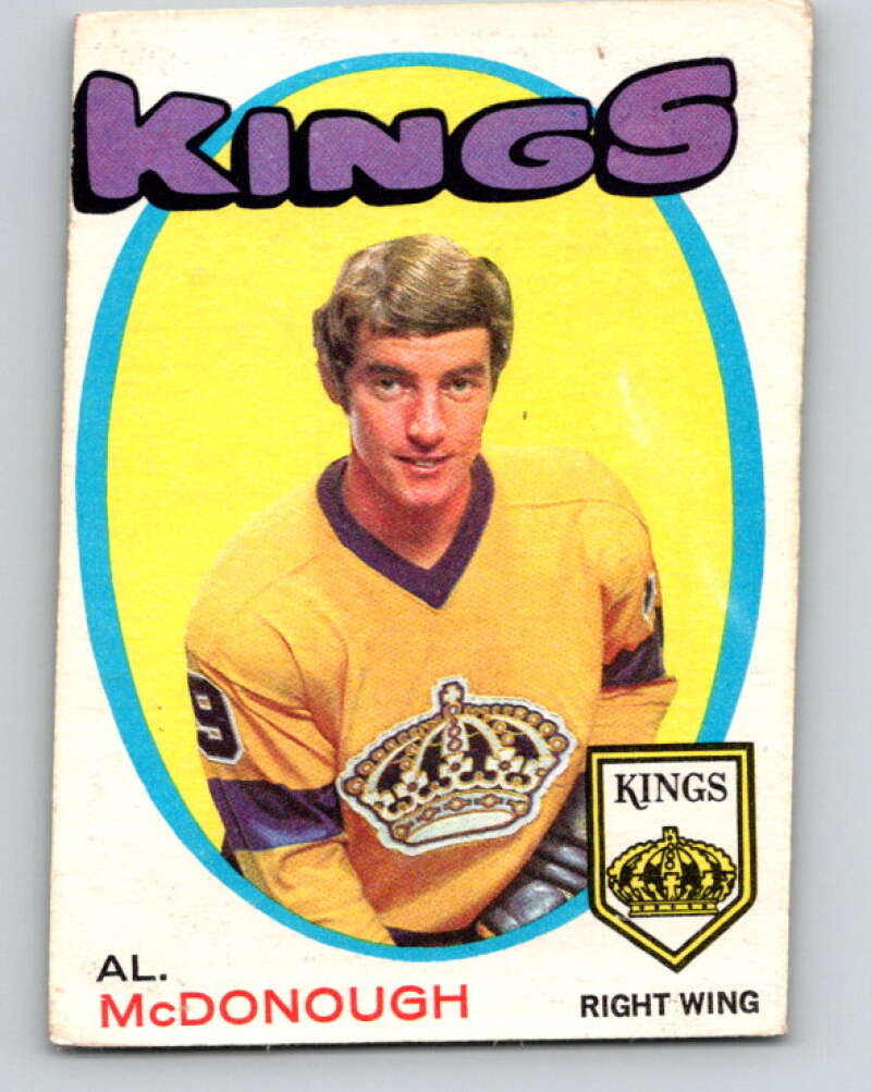 1971-72 O-Pee-Chee #150 Al McDonough  RC Rookie Los Angeles Kings  V9391