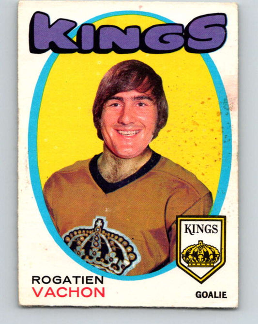 1971-72 O-Pee-Chee #156 Rogie Vachon  Los Angeles Kings  V9420