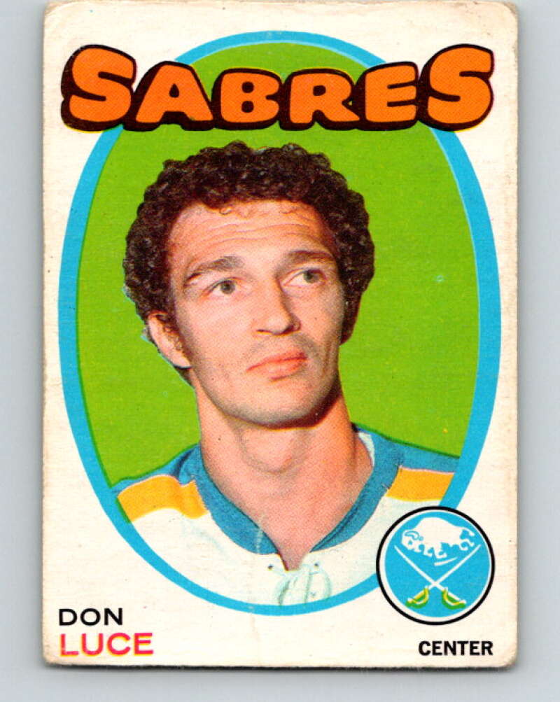 1971-72 O-Pee-Chee #166 Don Luce  RC Rookie Buffalo Sabres  V9461