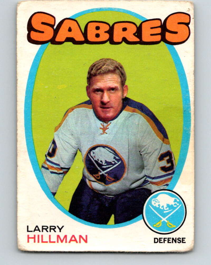 1971-72 O-Pee-Chee #168 Larry Hillman  Buffalo Sabres  V9465