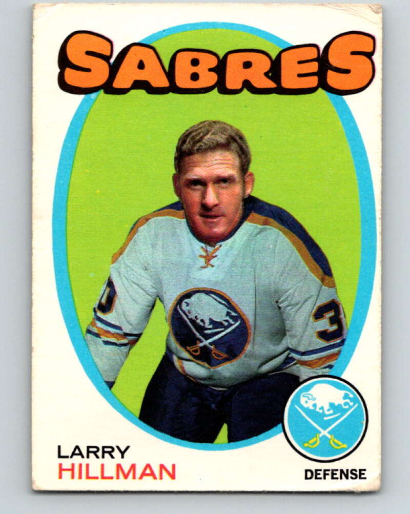 1971-72 O-Pee-Chee #168 Larry Hillman  Buffalo Sabres  V9468