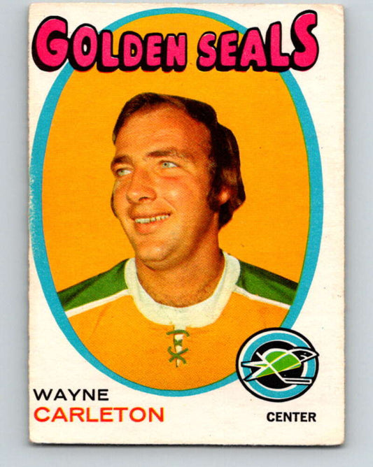 1971-72 O-Pee-Chee #178 Wayne Carleton  California Golden Seals  V9510