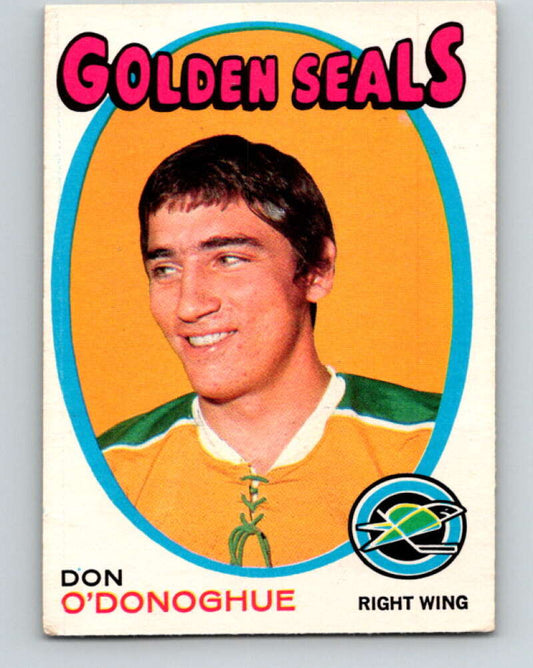 1971-72 O-Pee-Chee #180 Don O'Donoghue  RC Rookie California Golden Seals  V9520