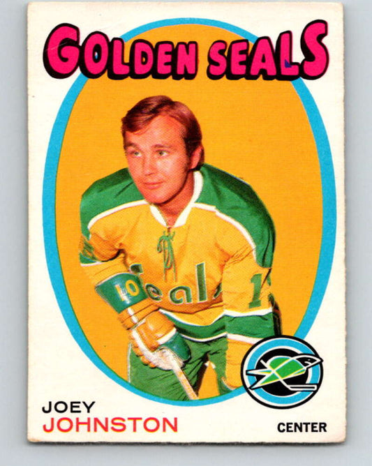 1971-72 O-Pee-Chee #182 Joey Johnston  RC Rookie California Golden Seals  V9526