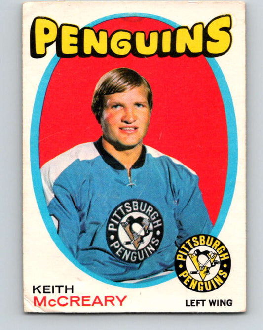 1971-72 O-Pee-Chee #188 Keith McCreary  Pittsburgh Penguins  V9553