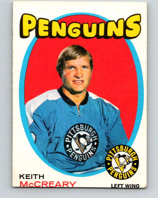 1971-72 O-Pee-Chee #188 Keith McCreary  Pittsburgh Penguins  V9554