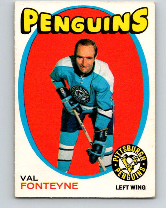 1971-72 O-Pee-Chee #189 Val Fonteyne  Pittsburgh Penguins  V9557