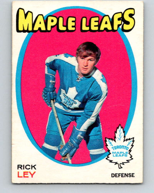 1971-72 O-Pee-Chee #194 Rick Ley  Toronto Maple Leafs  V9579