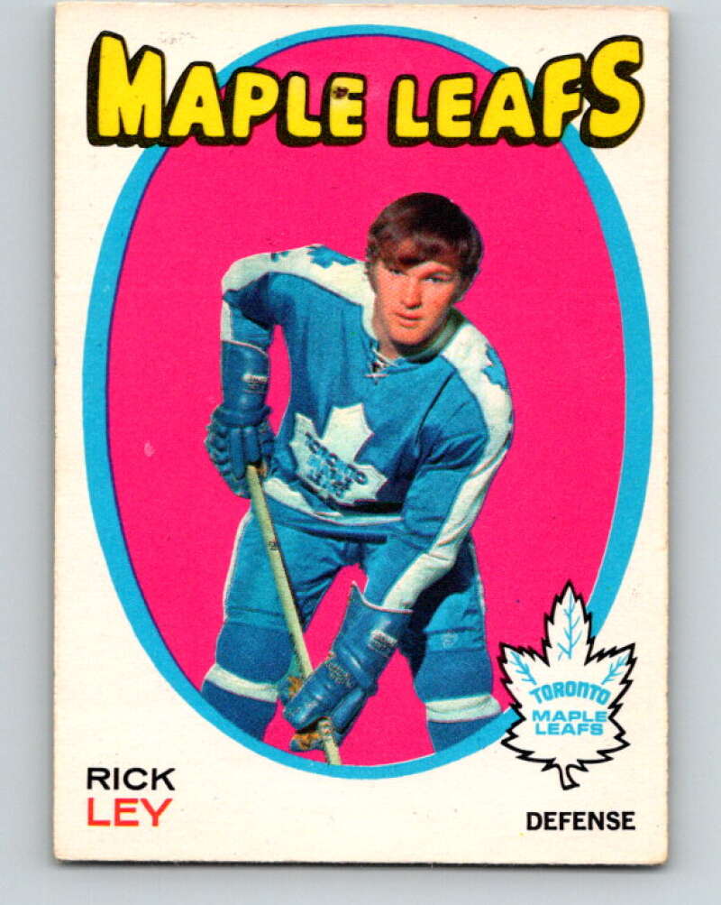1971-72 O-Pee-Chee #194 Rick Ley  Toronto Maple Leafs  V9580