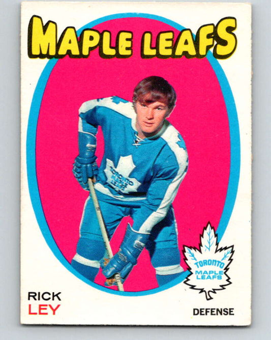 1971-72 O-Pee-Chee #194 Rick Ley  Toronto Maple Leafs  V9582
