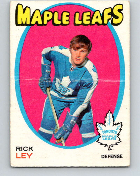 1971-72 O-Pee-Chee #194 Rick Ley  Toronto Maple Leafs  V9583
