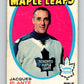 1971-72 O-Pee-Chee #195 Jacques Plante  Toronto Maple Leafs  V9586
