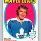 1971-72 O-Pee-Chee #198 Brian Spencer  RC Rookie Toronto Maple Leafs  V9598