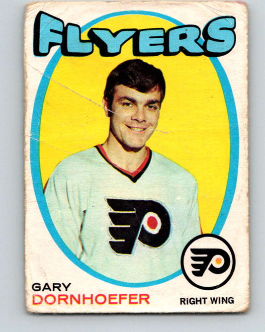 1971-72 O-Pee-Chee #202 Gary Dornhoefer  Philadelphia Flyers  V9621