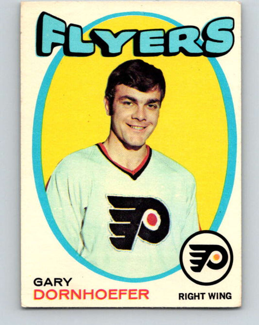 1971-72 O-Pee-Chee #202 Gary Dornhoefer  Philadelphia Flyers  V9622