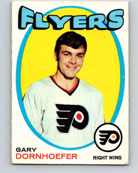 1971-72 O-Pee-Chee #202 Gary Dornhoefer  Philadelphia Flyers  V9623