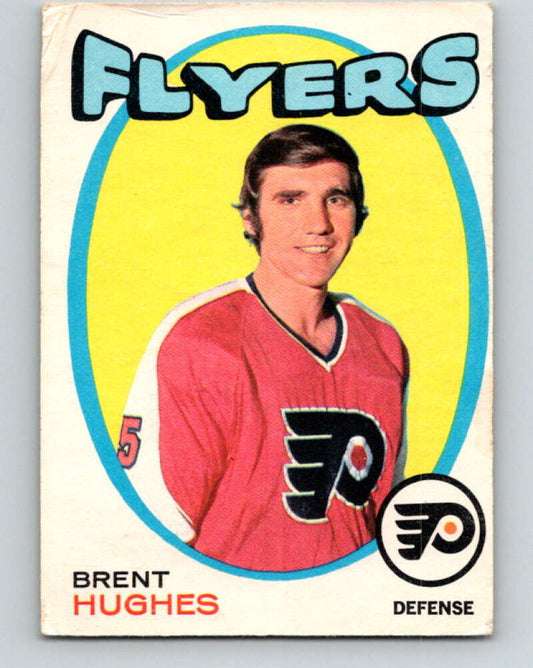 1971-72 O-Pee-Chee #205 Brent Hughes  Philadelphia Flyers  V9632