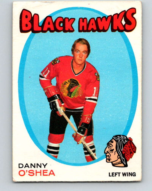 1971-72 O-Pee-Chee #211 Danny O'Shea  Chicago Blackhawks  V9653