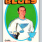 1971-72 O-Pee-Chee #222 Carl Brewer  St. Louis Blues  V9691