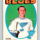 1971-72 O-Pee-Chee #222 Carl Brewer  St. Louis Blues  V9693
